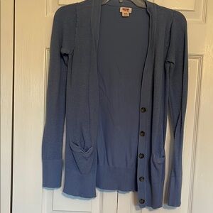 Mossimo Supply Co Blue Cardigan Sweater V-Neck